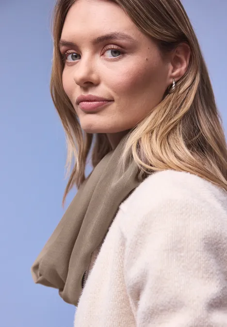 Loop Schal in Unifarbe light terra mocha