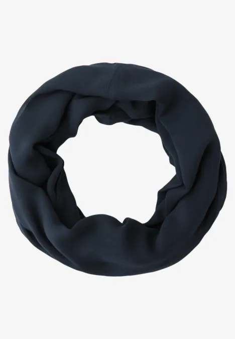 Sjaal met lus in effen kleur shadowed navy