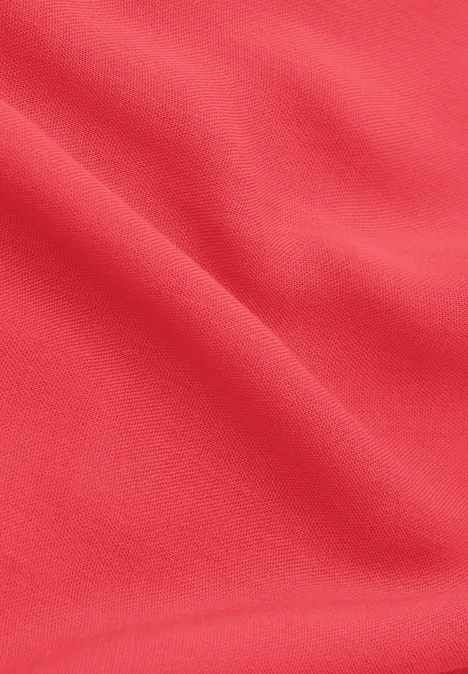 Sjaal met lus in effen kleur sunset red