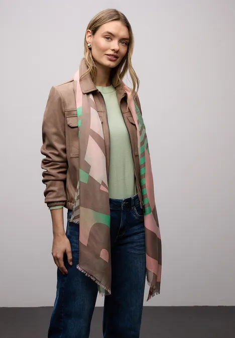 Sjaal met patroon multicolor Sjaal met patroon multicolor