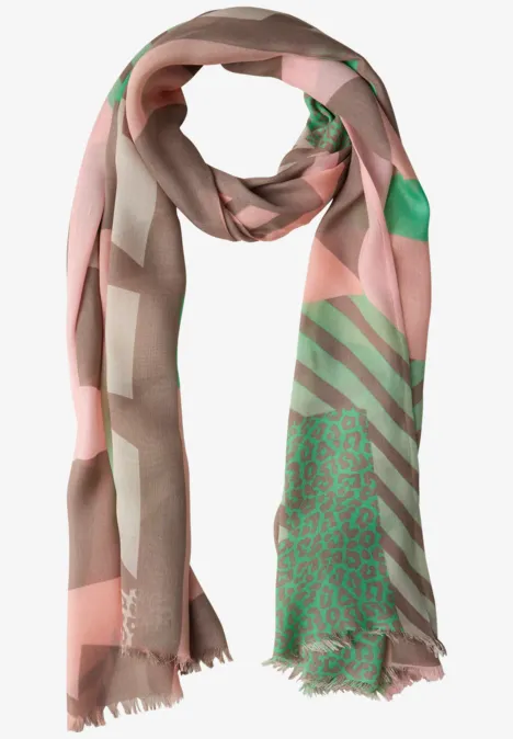 Sjaal met patroon multicolor Sjaal met patroon multicolor