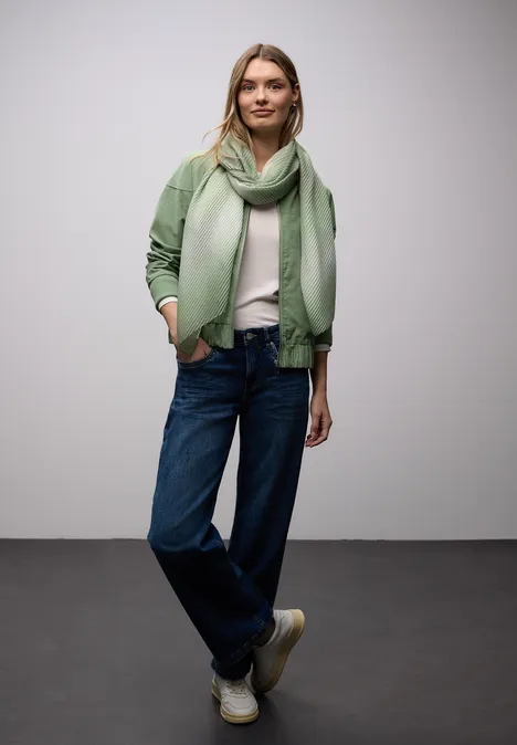 Écharpe avec détails scintillants dark mint green Écharpe avec détails scintillants dark mint green