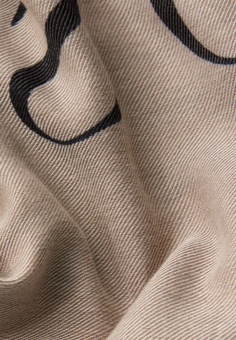 Sjaal met patroon light terra mocha Sjaal met patroon light terra mocha