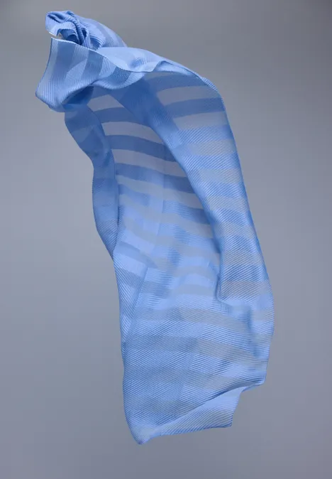 Gestreepte sjaal bonnet blue Gestreepte sjaal bonnet blue