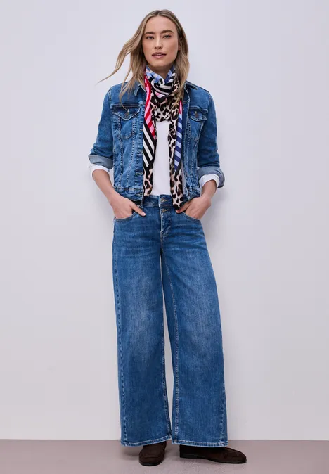 Streepjesdoek met leeuwendetails multicolor