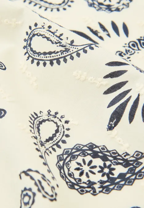 Bandana met patroon shadowed navy