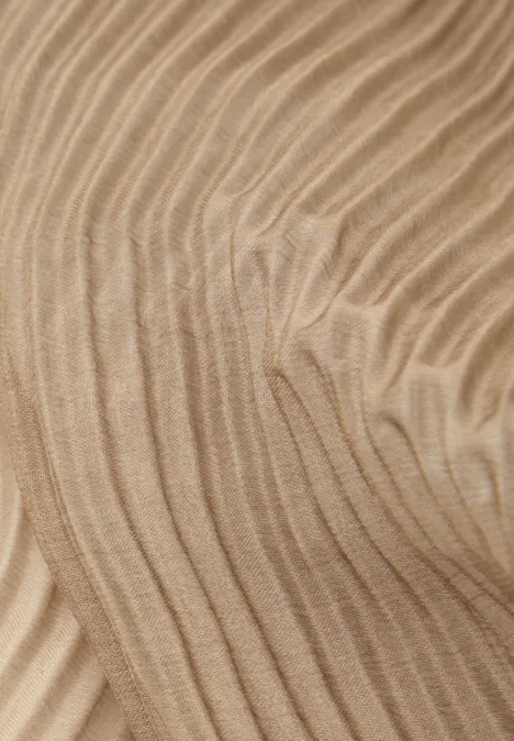 Sjaal met kleurverloop hatch brown