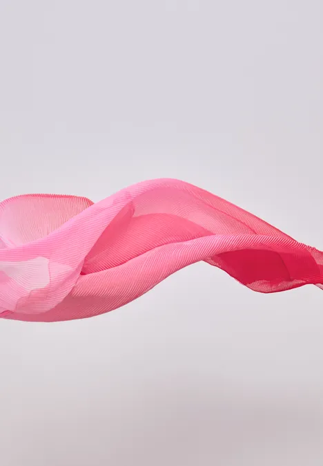 Sjaal met kleurverloop salsa red