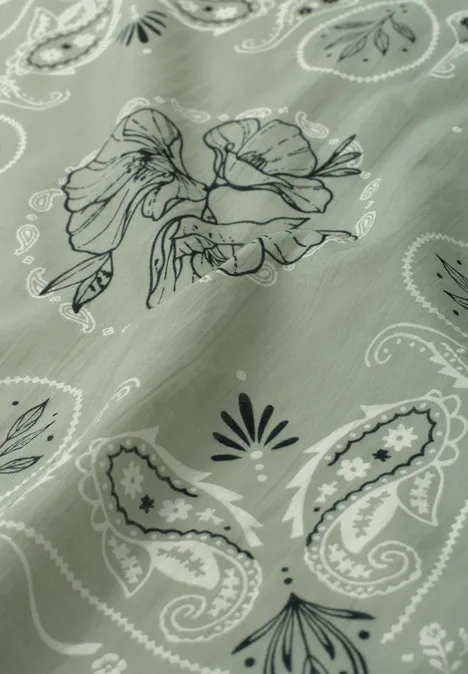 Bandana aus Baumwolle mit Print mint leaf