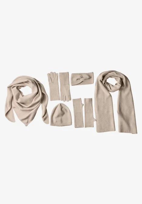Feinstrick Stirnband in Unifarbe Soft Sand Mel.