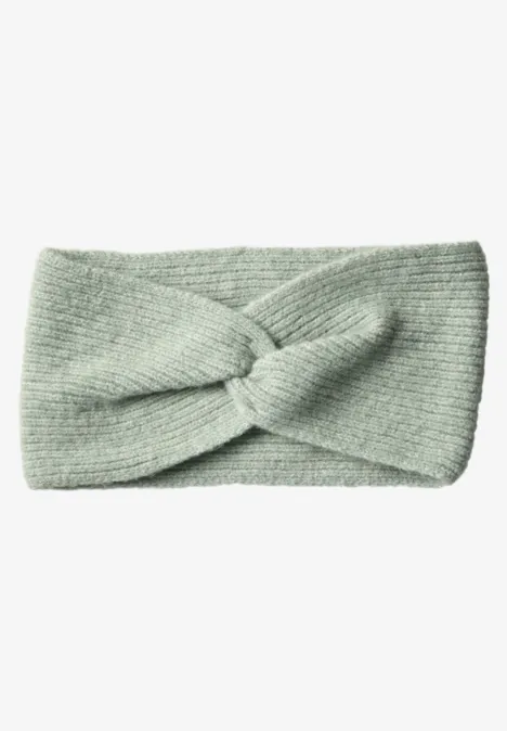 Feinstrick Stirnband in Unifarbe eucalyptus green mel. Feinstrick Stirnband in Unifarbe eucalyptus green mel.