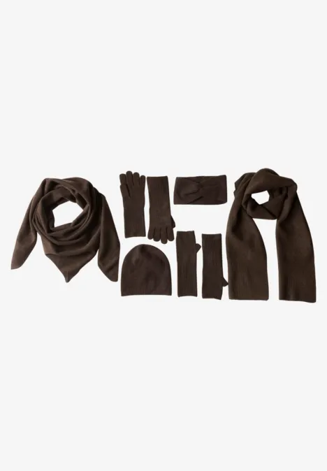 Feinstrick Beanie in Unifarbe auburn brown mel. Feinstrick Beanie in Unifarbe auburn brown mel.
