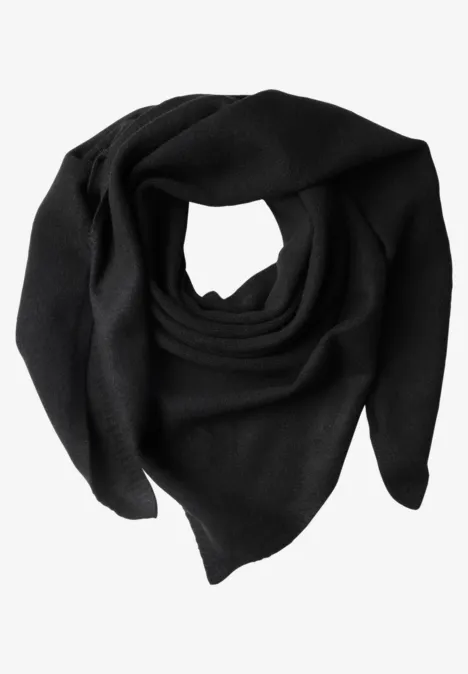 Feinstrick Dreieckstuch in Unifarbe Black Feinstrick Dreieckstuch in Unifarbe Black