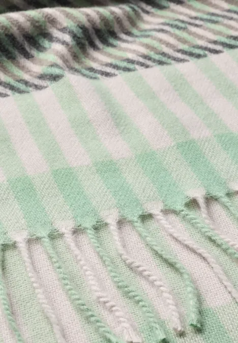 Tuch mit Houndstooth Muster Fresh Sage