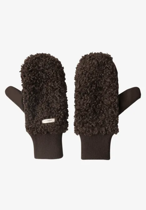 Effen teddy-wanten auburn brown Effen teddy-wanten auburn brown