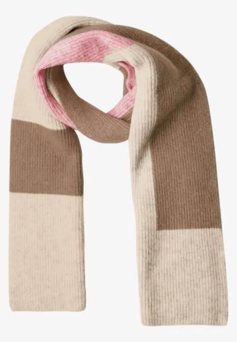 Schal mit Colorblock-Muster warm blush mel. Schal mit Colorblock-Muster warm blush mel.