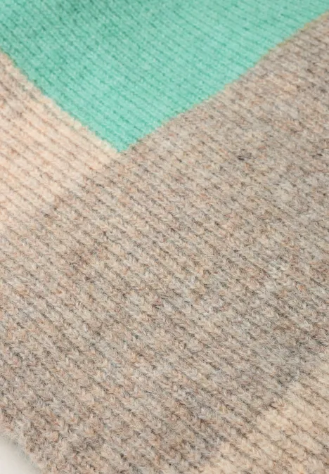 Écharpe à motifs color block fresh sage mel.