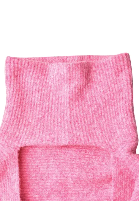 Długi szalik z golfem warm blush mel.