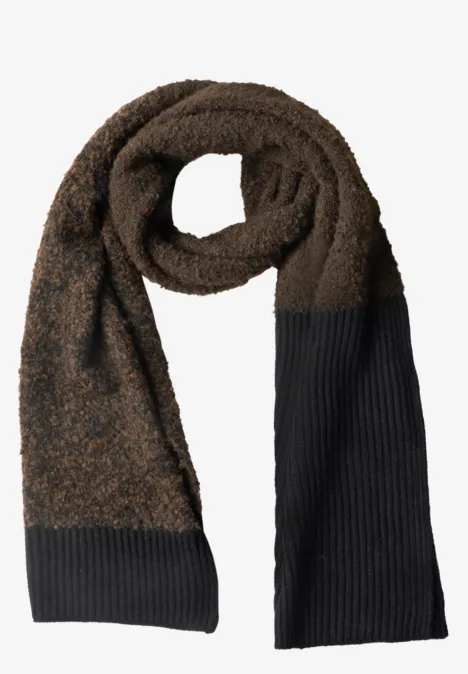 Szalik z mieszanki Bouclé Black