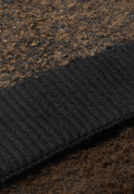Szalik z mieszanki Bouclé Black