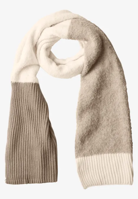 Écharpe en mélange bouclé Muddy Mocha