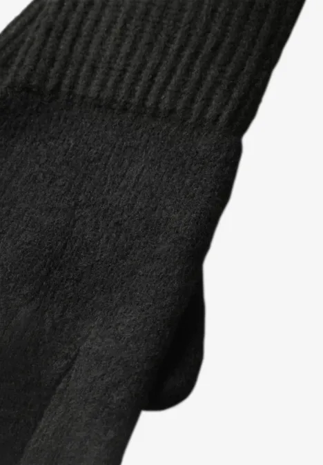 Feinstrick Handschuhe in Unifarbe Black Feinstrick Handschuhe in Unifarbe Black