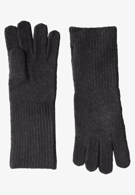 Feinstrick Handschuhe in Unifarbe anthracite melange Feinstrick Handschuhe in Unifarbe anthracite melange