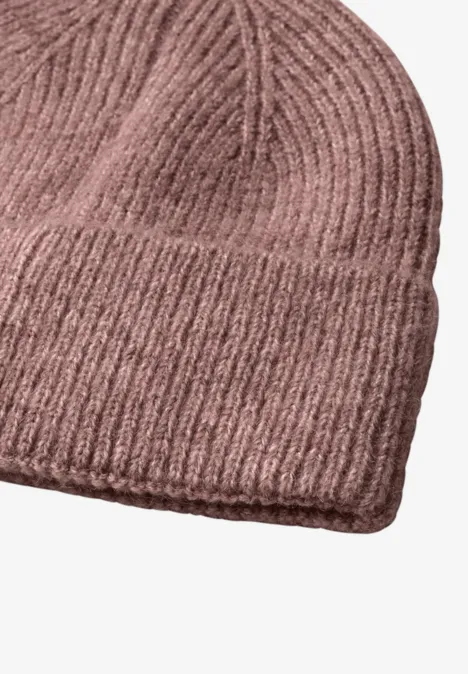 Czapka typu beanie w stylu melanżowym vintage blush mel.