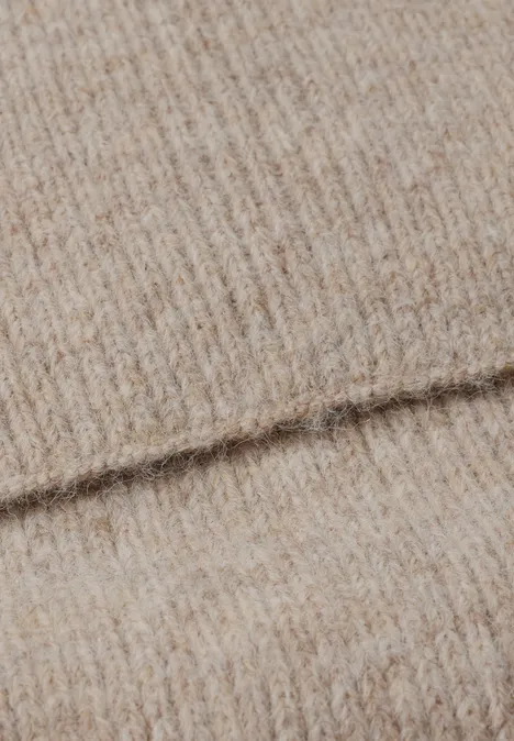 Écharpe au look chiné barley beige mel.