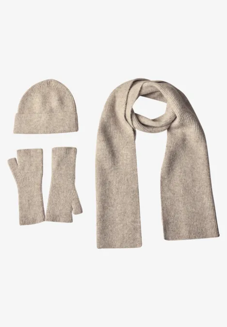 Sjaal in melange-look barley beige mel. Sjaal in melange-look barley beige mel.