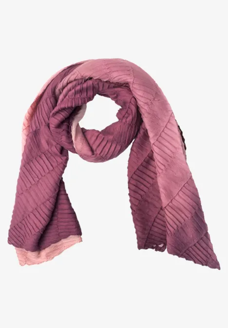 Lange sjaal met kleurverloop rustic rouge Lange sjaal met kleurverloop rustic rouge