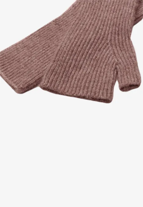 Armwärmer im Melange-Look vintage blush mel.