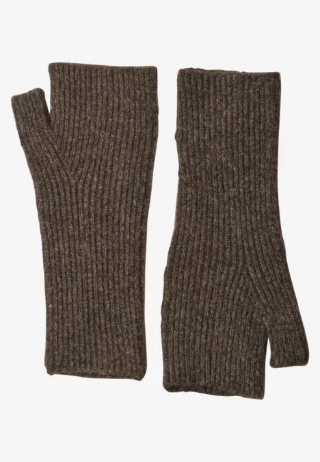 Armwärmer im Melange-Look auburn brown mel.