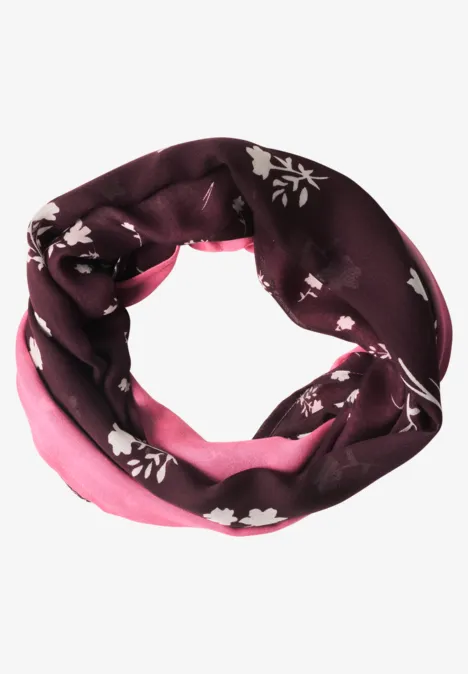 Loop-Schal mit floralem Muster rustic rouge Loop-Schal mit floralem Muster rustic rouge