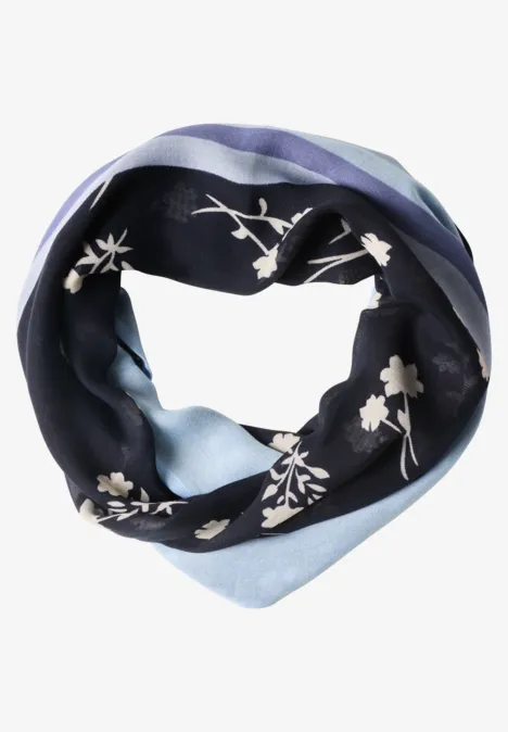 Loop-Schal mit floralem Muster indigo night Loop-Schal mit floralem Muster indigo night