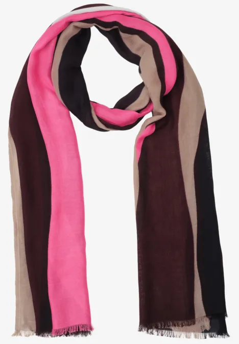 Langer Schal mit Print multicolor