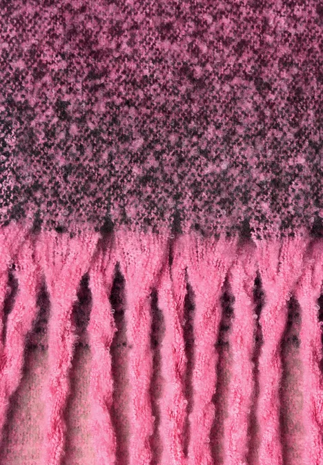 Longue écharpe avec dégradé de couleurs multicolor