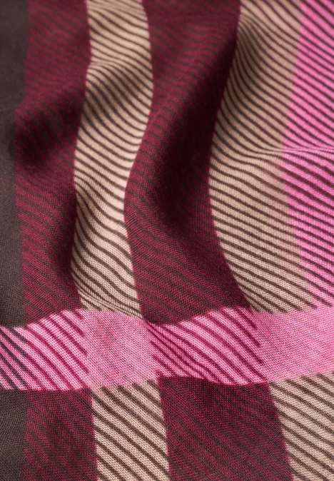 Langer Schal mit Karomuster multicolor