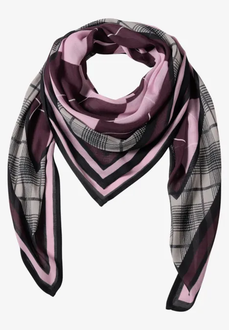 Sjaal met argyle-patroon berry plum Sjaal met argyle-patroon berry plum