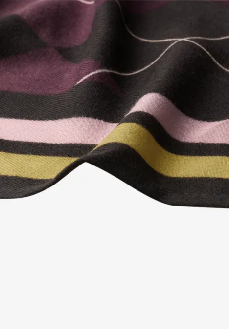 Foulard triangulaire à motif Argyle multicolor
