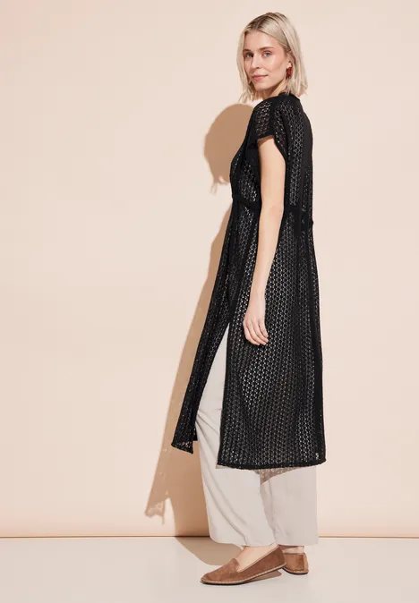 Stickerei Kimono Black