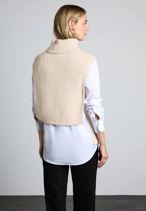 Strick-Kragen lucid white