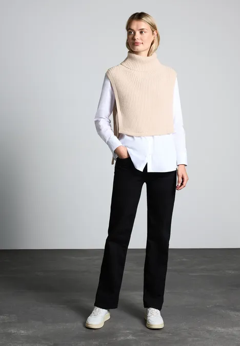 Strick-Kragen lucid white