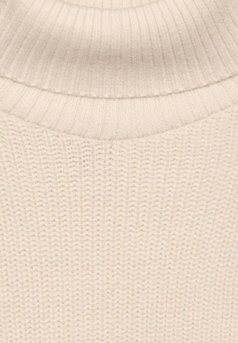 Strick-Kragen lucid white