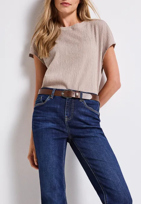 Ceinture en cuir cognac