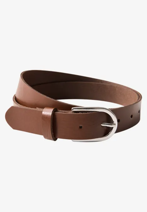 Leren riem cognac
