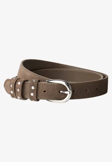 Velorus riem met klinknagels rocky brown