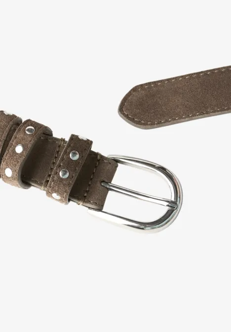 Velorus Gürtel mit Nieten rocky brown
