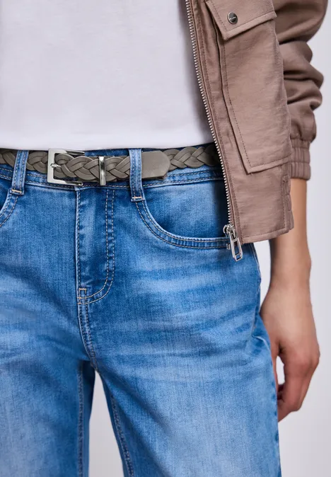 Riem in gevlochten look soft sand