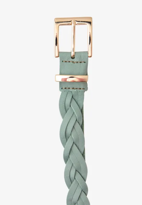 Riem in gevlochten look Bright Pistachio